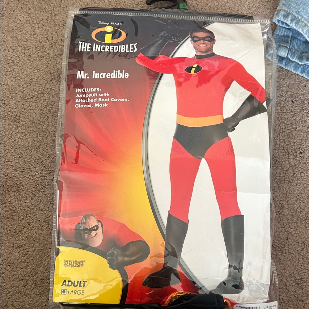 Mr. Incredible Men’s Costume - Red and Black